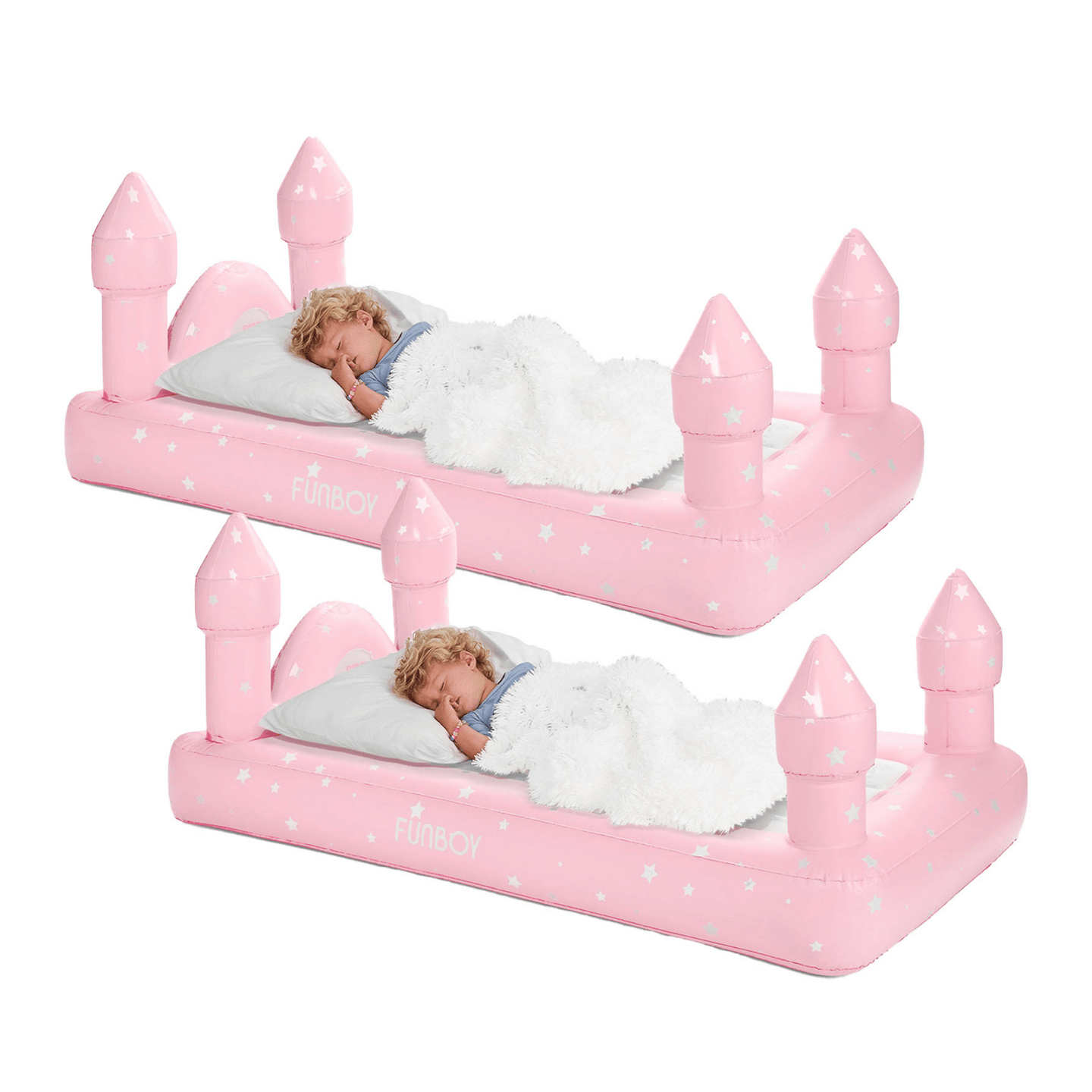 Kids Sleepover Bed - Pink Castle Airbed 