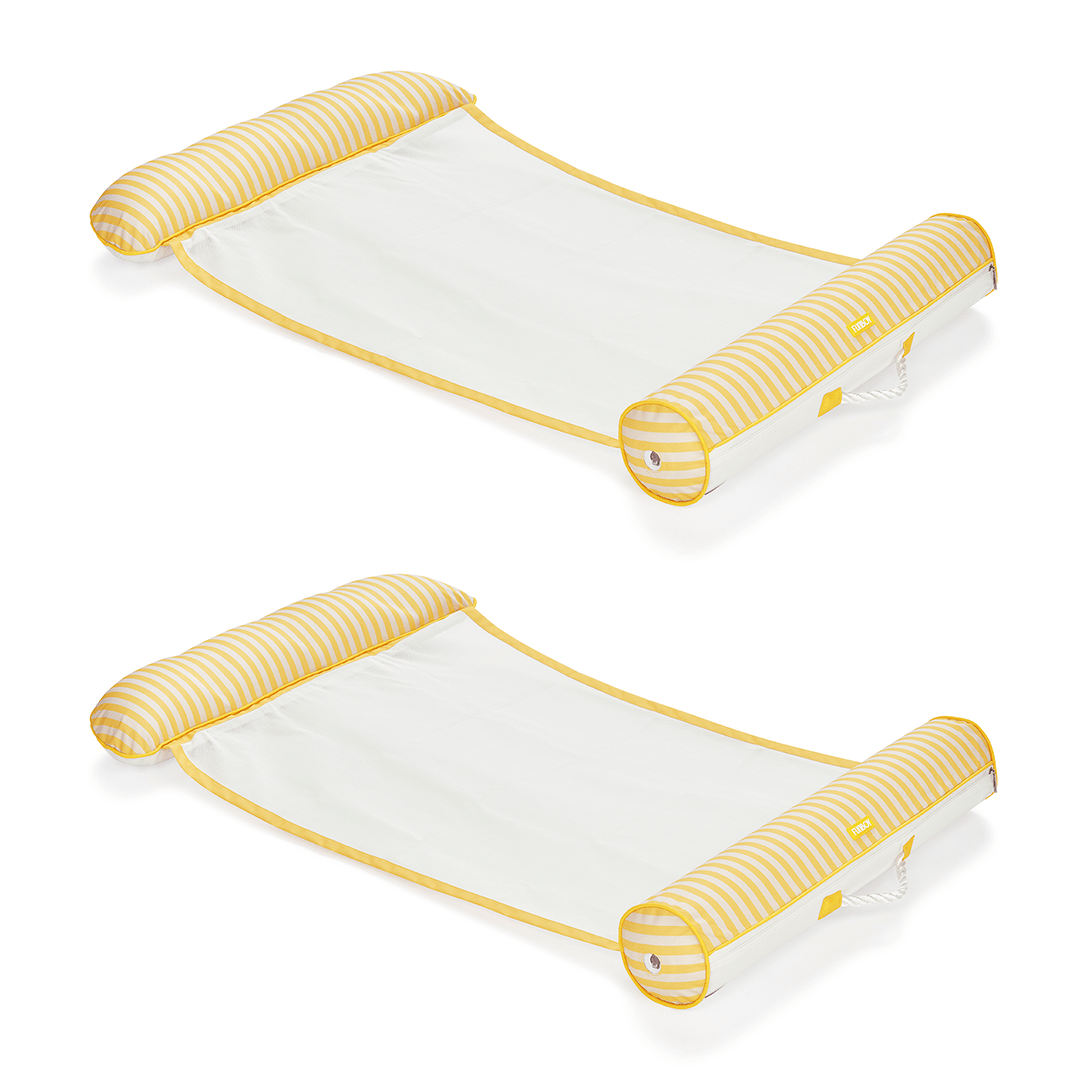 Premium Fabric Hammock Yellow Cabana Stripe