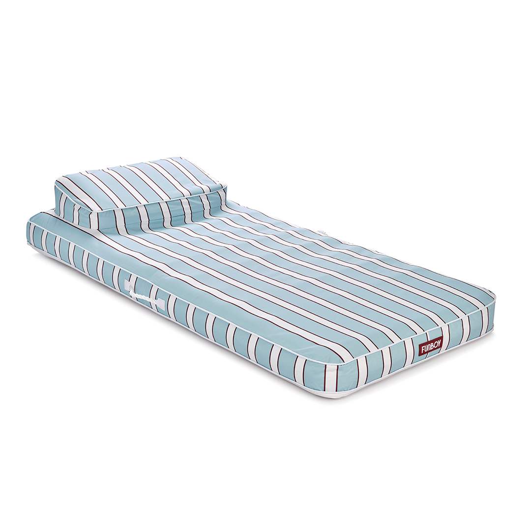 Fabric Classic Mat Lounger Blue 