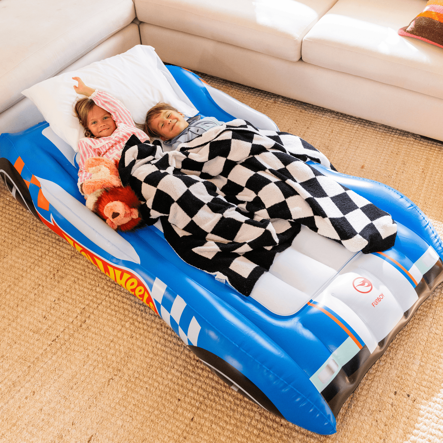 Hot Wheels™ x FUNBOY Kids Air Mattress Sleepover Bed
