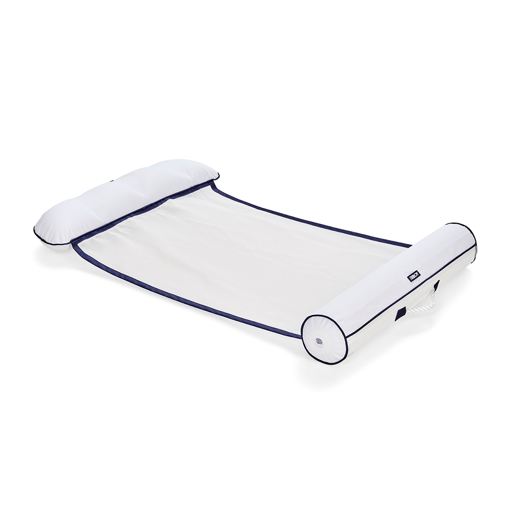 Luxury Fabric Covered Pool Hammock Float white - FUNBOY