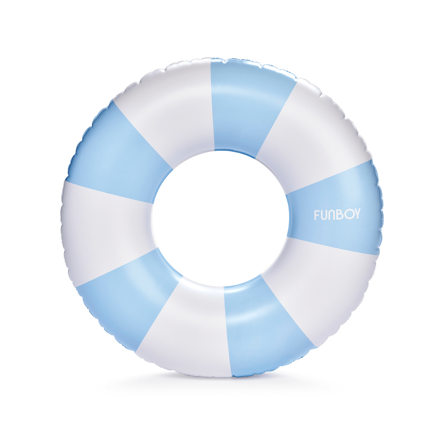 FUNBOY Vintage Blue Stripe Inflatable Kids Pool Float Tube 34" | Pool Floats for Kids |Inner Tube Swimming Pool Toys Swim Rings | Swimming Pool Accessories & Pool Lounger Float for Pool Party & Summer