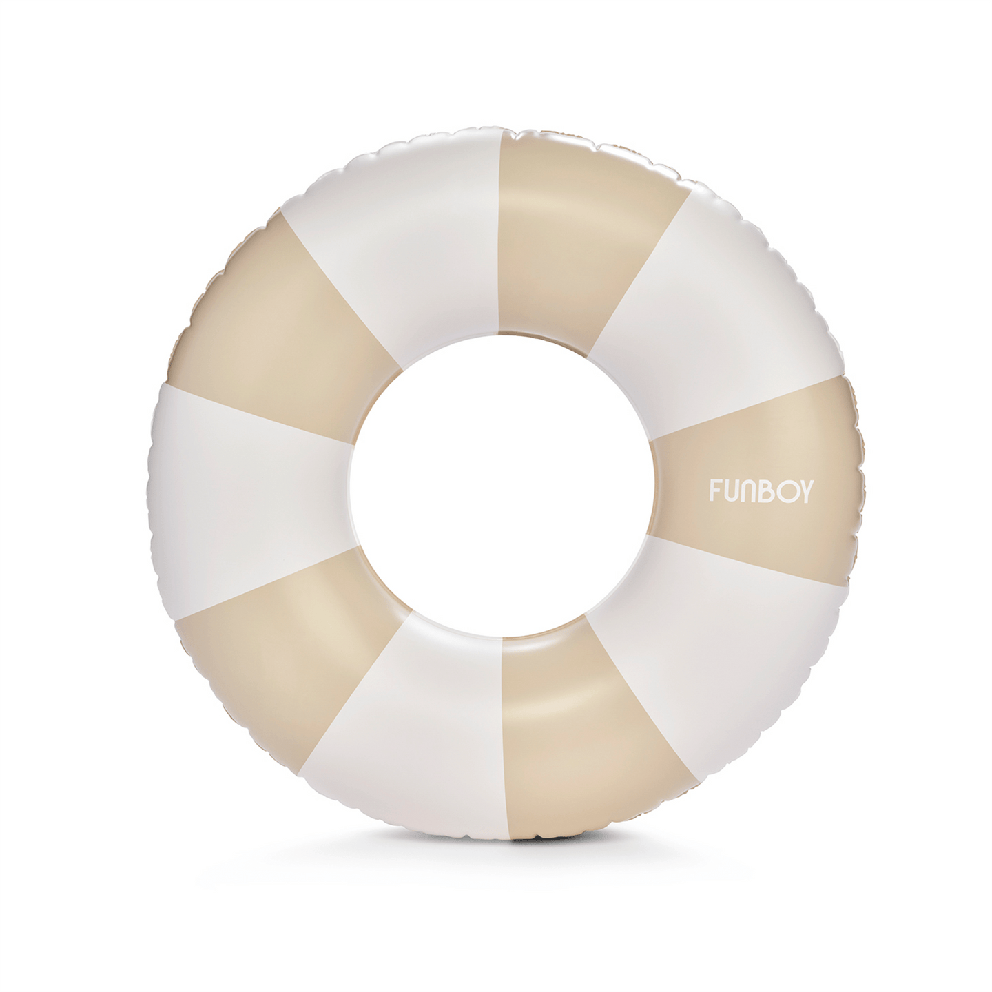 Vintage Tan Stripe Inflatable Kids Pool Float Tube 34" | Pool Floats for Kids |Inner Tube Swimming Pool Toys Swim Rings | Swimming Pool Accessories & Pool Lounger Float for Pool Party & Summer