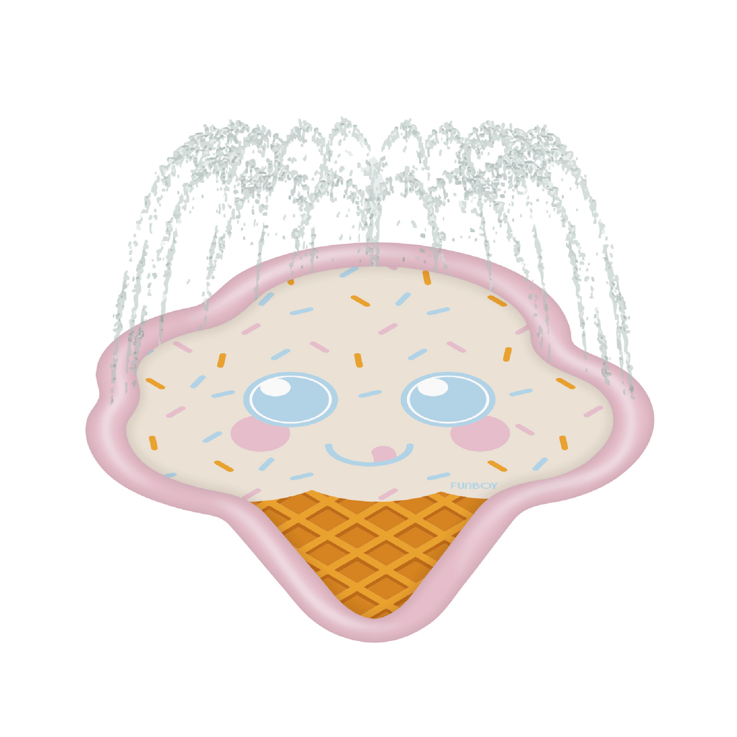 Ice Cream Cone Splash Pad – Cute Pastel Water Play for Kids Ages 6+